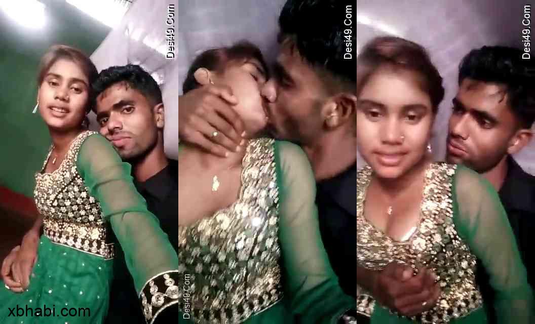 Village Desi Girl Kissing and Boob Pressing XXX Video